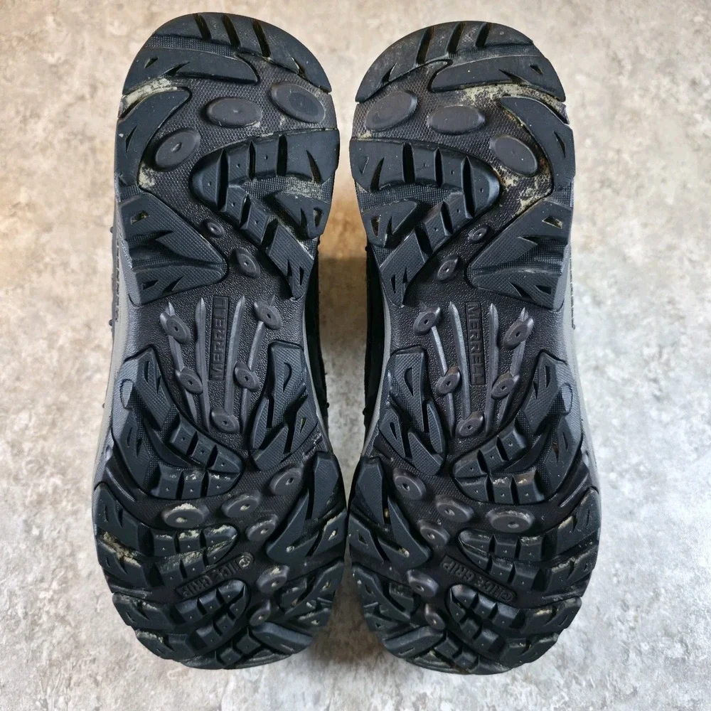 Merrell Moab Polar Brown Duck Boots Mens 9 Waterproof Hiking Insulated 400‎ Gram